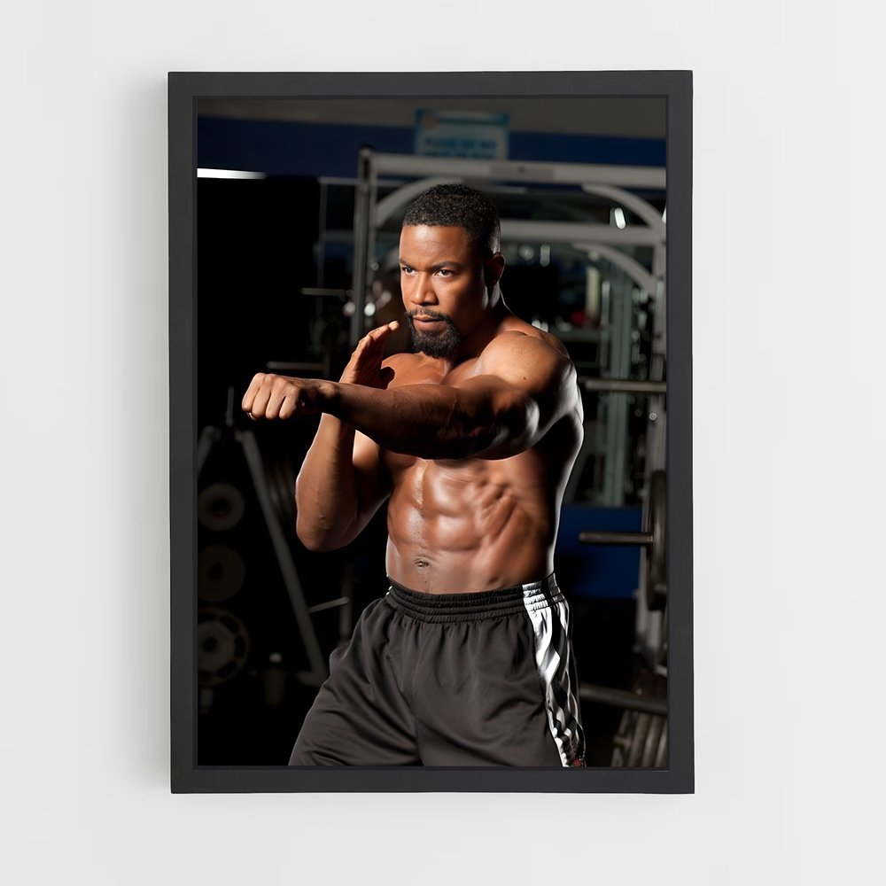 Poster Michael jai barbell – affiche Karaté (vue 2)
